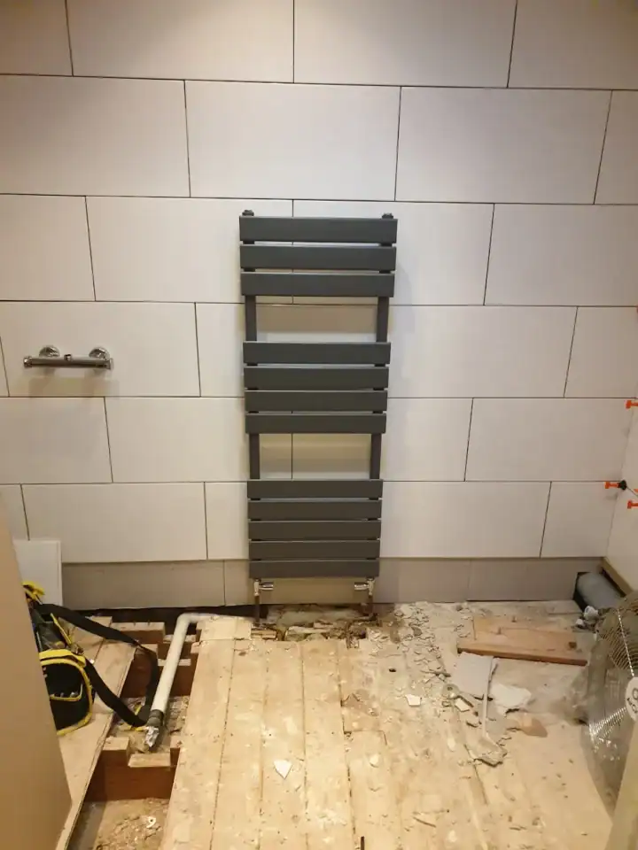 New Towel Radiator Install Nh 02